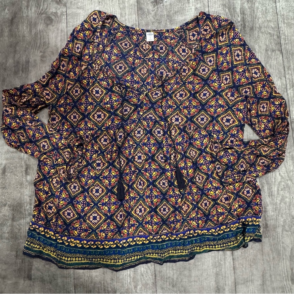Bohemian Patterned Women's Top by Old Navy - Picture 2 of 5